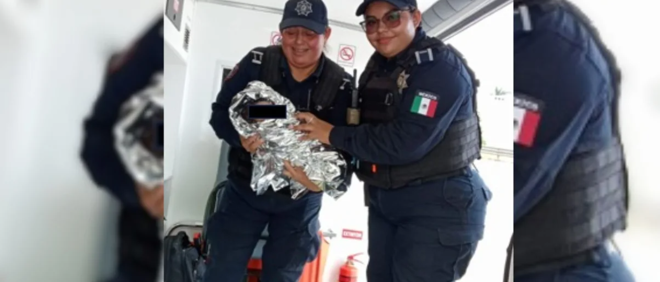 policía, ayuda, menor, dar a luz, atención médica