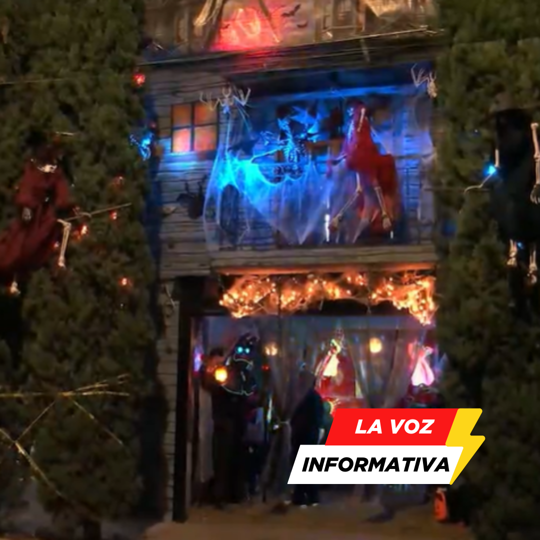 Aquí tienes: DecoracionesHalloween, LucesHalloween, TransformaTuHogar, AtracciónImpresionante, CasaEspeluznante, IdeasHalloween, DIYDecoraciones,