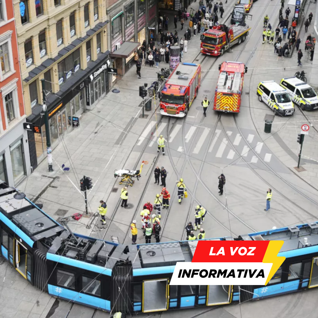 tranvía, descarrilamiento, accidente, Oslo, Noruega, heridos, choque, transporte público, emergencia, seguridad