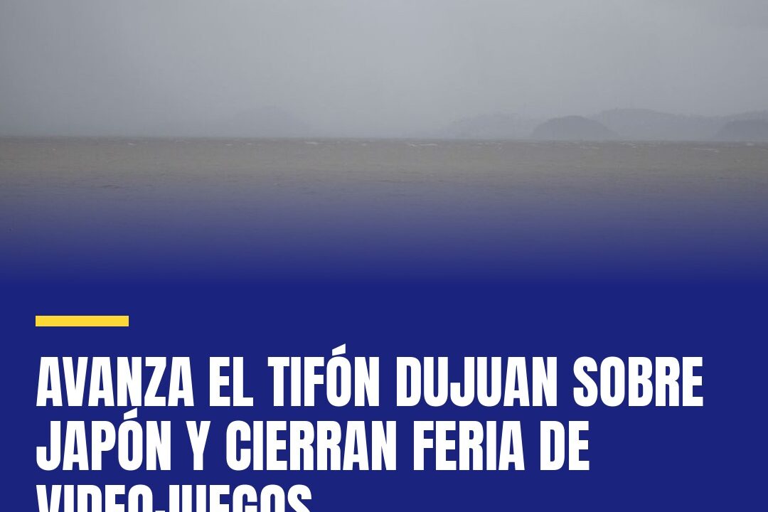 Avanza el tifón Dujuan sobre Japón y cierran feria de videojuegos